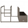 Poolside Float Storage Szary 110x100x57 cm Polirattan