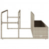 Poolside Float Storage Jasnoszary 110x100x57 cm Polirattan