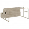 Poolside Float Storage Jasnoszary 110x100x57 cm Polirattan