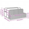 Poolside Float Storage Jasnoszary 110x100x57 cm Polirattan