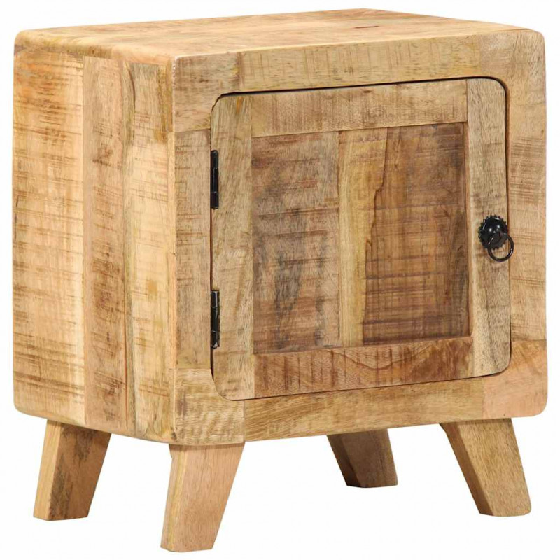 Szafka nocna 40x32x46 cm Drewno lite Surowe Mango