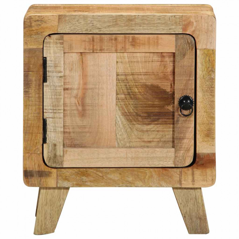 Szafka nocna 40x32x46 cm Drewno lite Surowe Mango