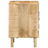 Szafka nocna 40x32x46 cm Drewno lite Surowe Mango