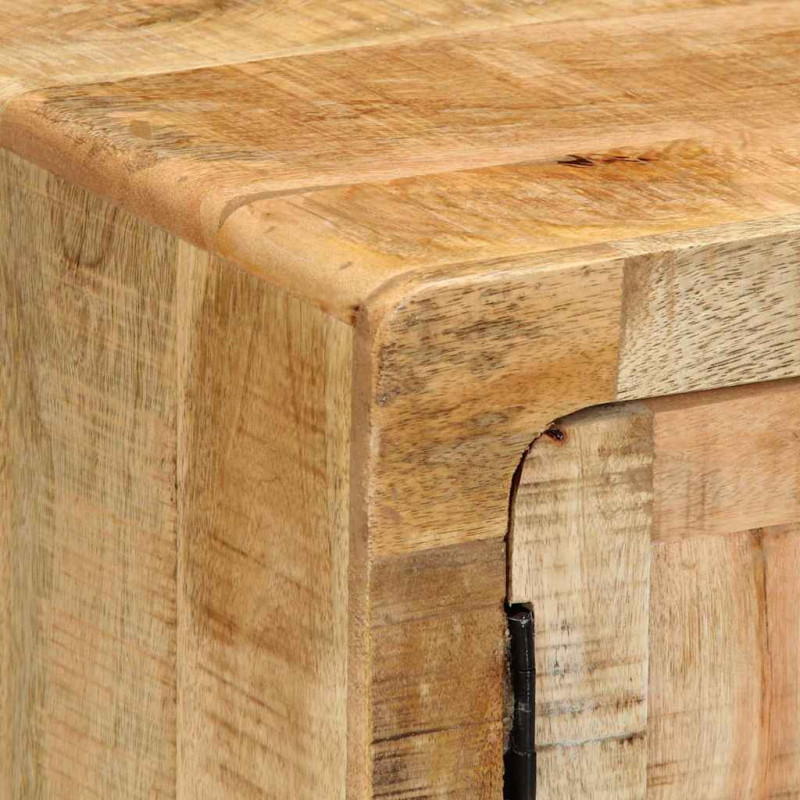Szafka nocna 40x32x46 cm Drewno lite Surowe Mango