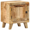Szafka nocna 40x32x46 cm Drewno lite Surowe Mango