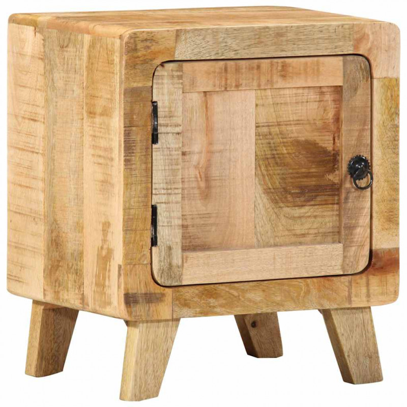 Szafka nocna 40x32x46 cm Drewno lite Surowe Mango