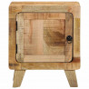 Szafka nocna 2 szt. 40x32x46 cm Drewno lite surowe mango
