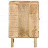 Szafka nocna 2 szt. 40x32x46 cm Drewno lite surowe mango