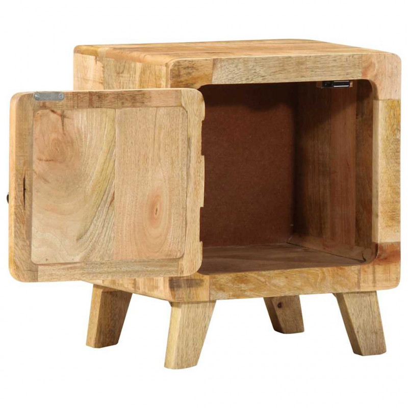 Szafka nocna 2 szt. 40x32x46 cm Drewno lite surowe mango