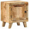 Szafka nocna 2 szt. 40x32x46 cm Drewno lite surowe mango