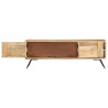 Szafka pod telewizor, 110x30x40 cm, lite drewno mango