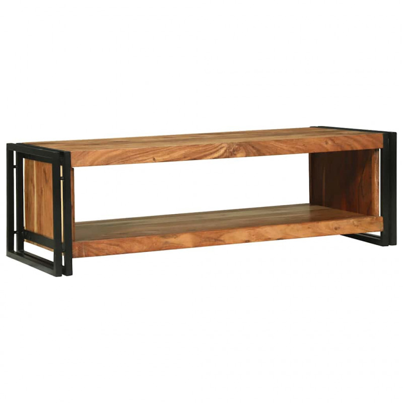 Stolik kawowy Brązowy 120 x 50 x 38 cm Lite Drewno Akacji