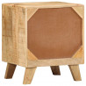 Szafka nocna 40x32x46 cm Drewno lite Surowe Mango