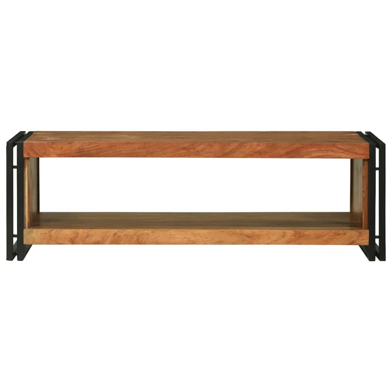 Stolik kawowy Brązowy 120 x 50 x 38 cm Lite Drewno Akacji