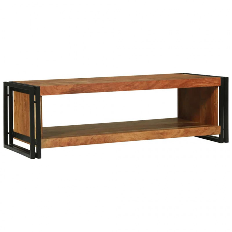 Stolik kawowy Brązowy 120 x 50 x 38 cm Lite Drewno Akacji