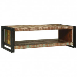 Stolik kawowy 120 x 50 x 38 cm Lite Drewno Recyklingowe