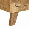 Szafka nocna 40x32x46 cm Drewno lite Surowe Mango
