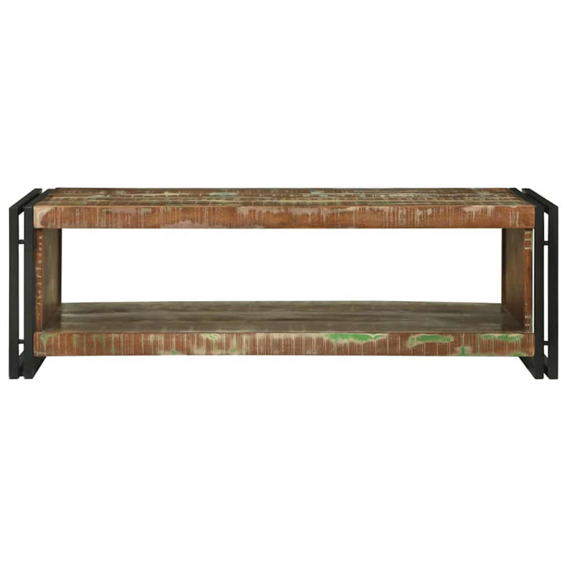 Stolik kawowy 120 x 50 x 38 cm Lite Drewno Recyklingowe