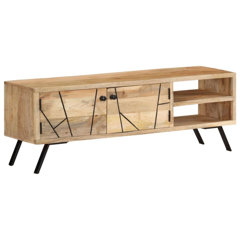 Szafka pod telewizor, 110x30x40 cm, lite drewno mango