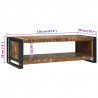 Stolik kawowy 120 x 50 x 38 cm Lite Drewno Recyklingowe