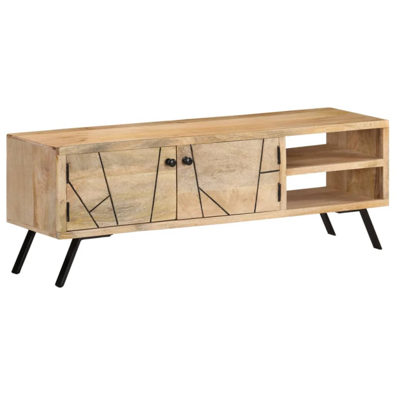 Szafka pod telewizor, 110x30x40 cm, lite drewno mango