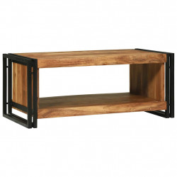 Stolik kawowy Brązowy 90 x 50 x 38 cm Lite Drewno Akacji