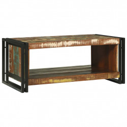 Stolik kawowy 90 x 50 x 38 cm Lite Drewno Recyklingowe