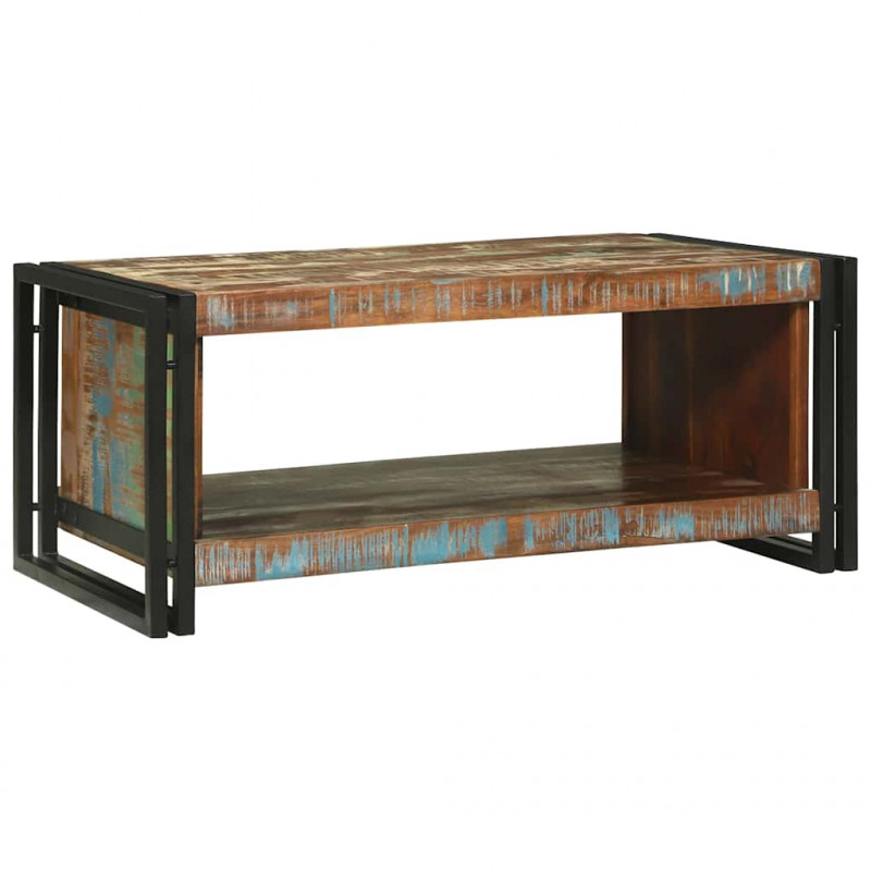 Stolik kawowy 90 x 50 x 38 cm Lite Drewno Recyklingowe