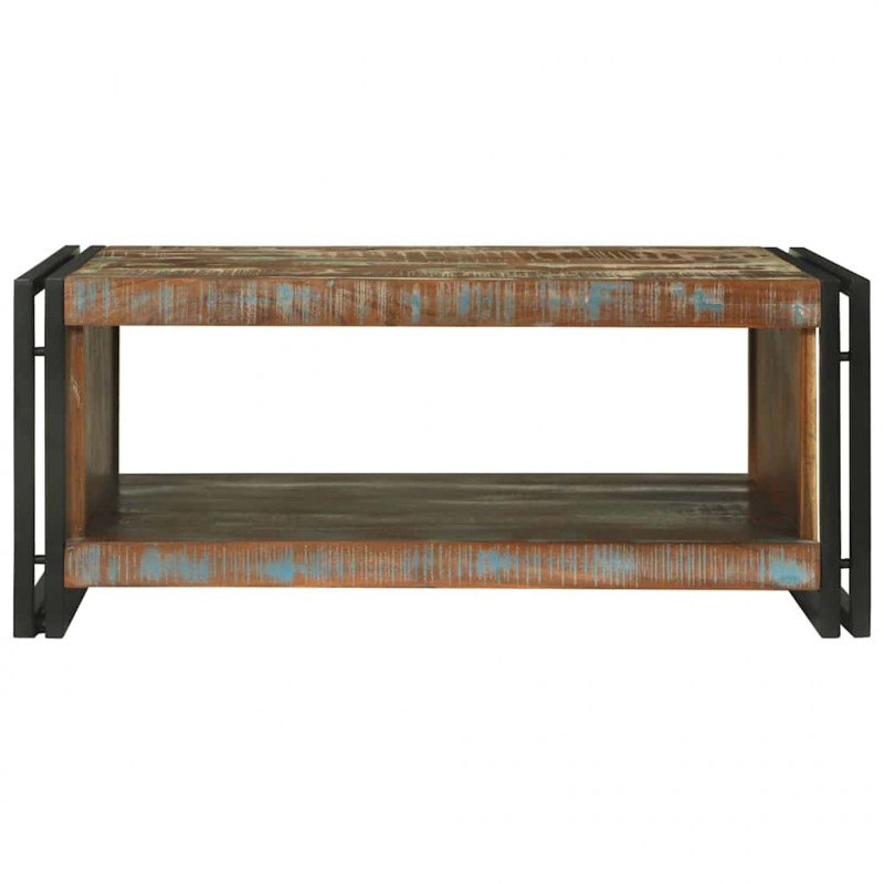 Stolik kawowy 90 x 50 x 38 cm Lite Drewno Recyklingowe