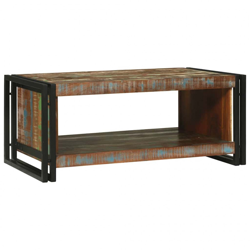 Stolik kawowy 90 x 50 x 38 cm Lite Drewno Recyklingowe