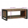 Stolik kawowy 90 x 50 x 38 cm Lite Drewno Recyklingowe