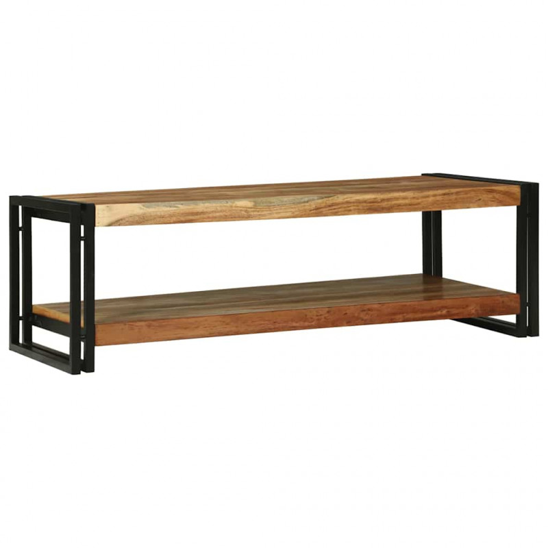 Stolik kawowy Brązowy 120 x 50 x 38 cm Lite Drewno Akacji