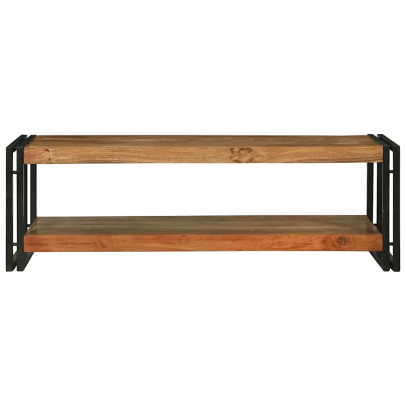 Stolik kawowy Brązowy 120 x 50 x 38 cm Lite Drewno Akacji