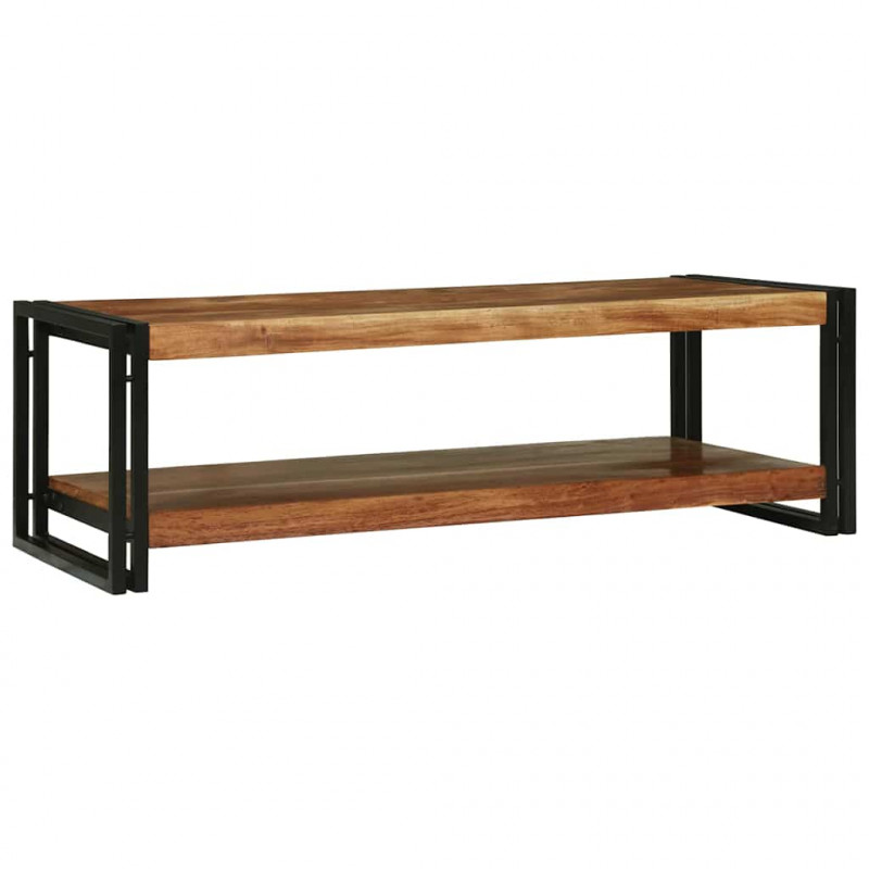 Stolik kawowy Brązowy 120 x 50 x 38 cm Lite Drewno Akacji