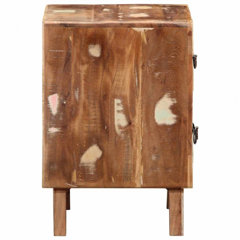 Szafka nocna 2 szt. 40x32x46 cm Drewno lite odzyskane