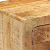 Szafka nocna 37x32x50 cm Drewno lite Surowe Mango