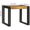 Stolik kawowy 2 pcs Brązowy 48 x 40 x 40 cm Drewno z mango