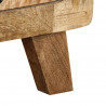 Szafka nocna 2 szt. 37x32x50 cm Drewno lite surowe mango