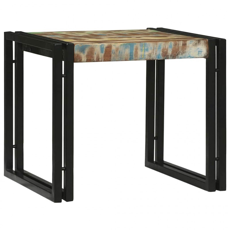 Stolik kawowy 2 pcs Wielokolorowe Lite Drewno Recyklingowe
