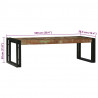 Stolik kawowy 2 pcs Wielokolorowe Lite Drewno Recyklingowe