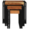 Stolik Nesting 3 pcs Lite drewno akacjowe i metal