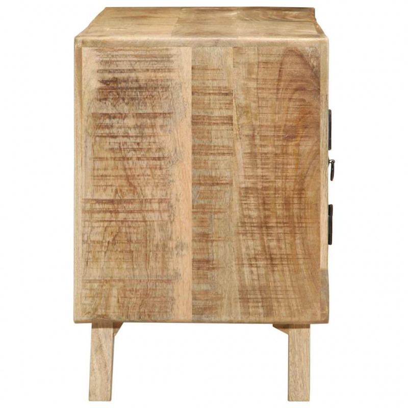 Szafka RTV 105x46x32 cm Drewno lite Surowe Mango