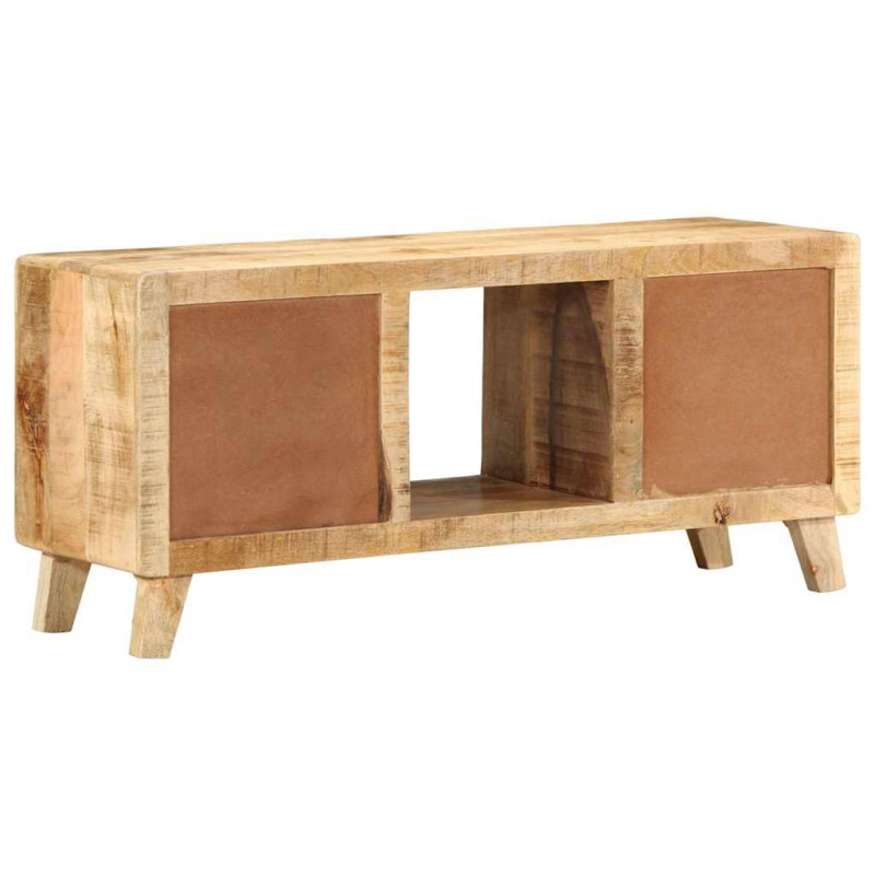 Szafka RTV 105x46x32 cm Drewno lite Surowe Mango