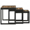 Stolik Nesting 3 pcs Lite drewno odzyskane i metal