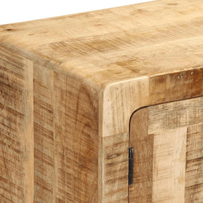 Szafka RTV 105x46x32 cm Drewno lite Surowe Mango