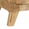 Szafka RTV 105x46x32 cm Drewno lite Surowe Mango