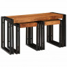 Stolik Nesting 3 pcs Lite drewno akacjowe i metal