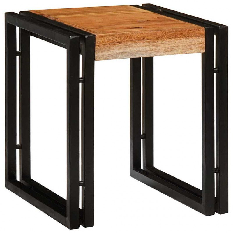 Stolik Nesting 3 pcs Lite drewno akacjowe i metal