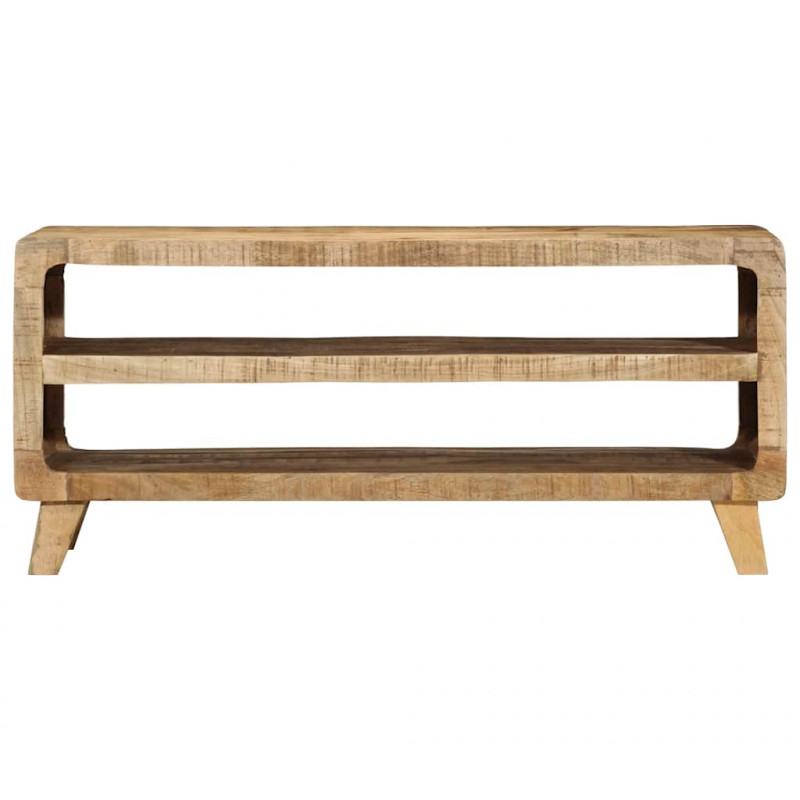 Szafka RTV 105x46x32 cm Drewno lite Surowe Mango