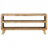 Szafka RTV 105x46x32 cm Drewno lite Surowe Mango